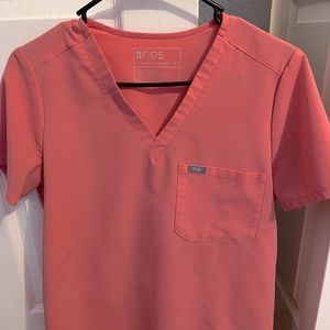 Size small hot pink figs jogger and one pocket top